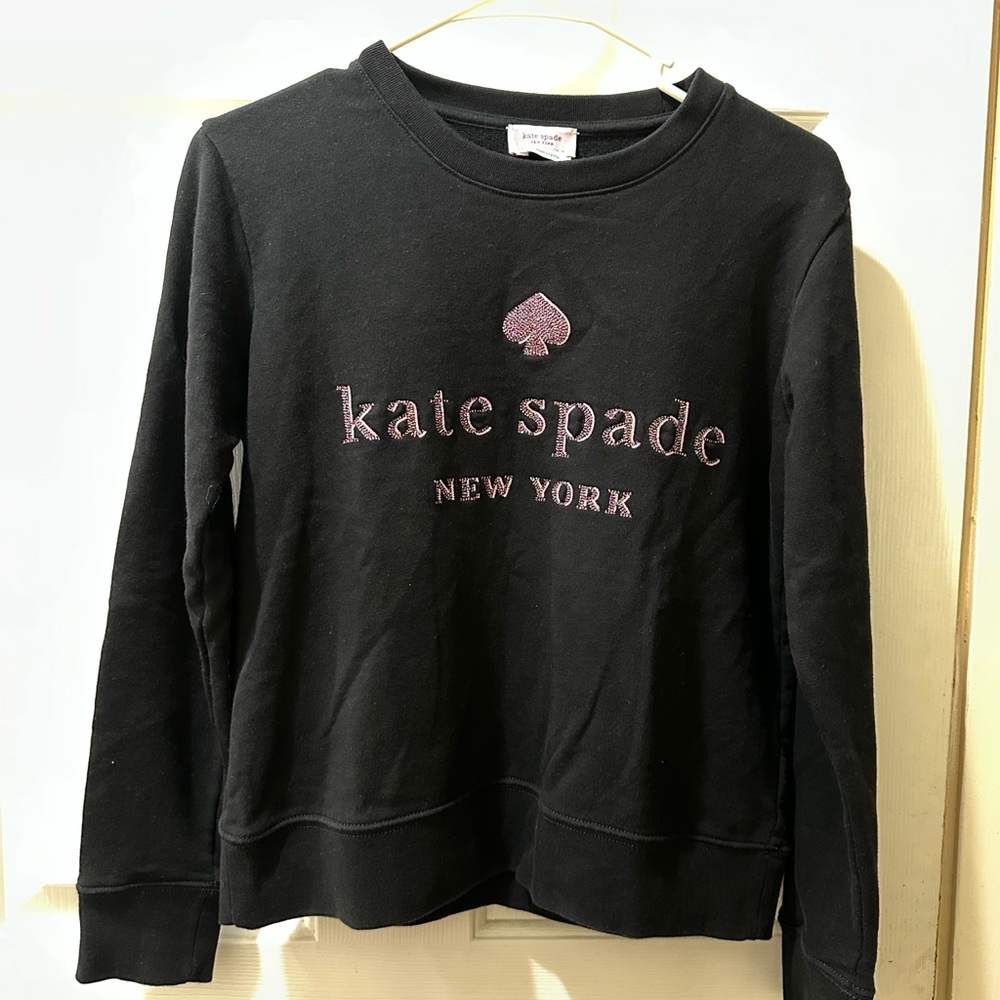 Kate Spade Black Crewneck Top